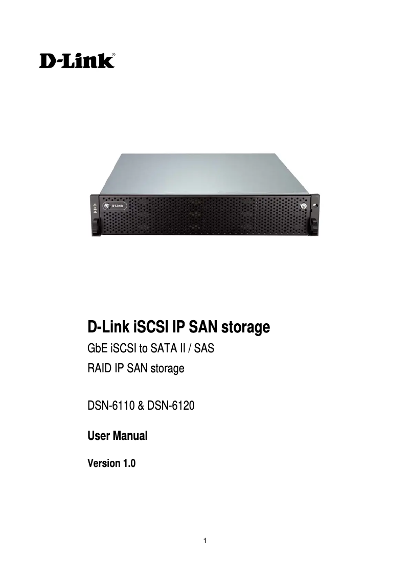 Page 1 de la notice Manuel utilisateur D-Link DSN-6020