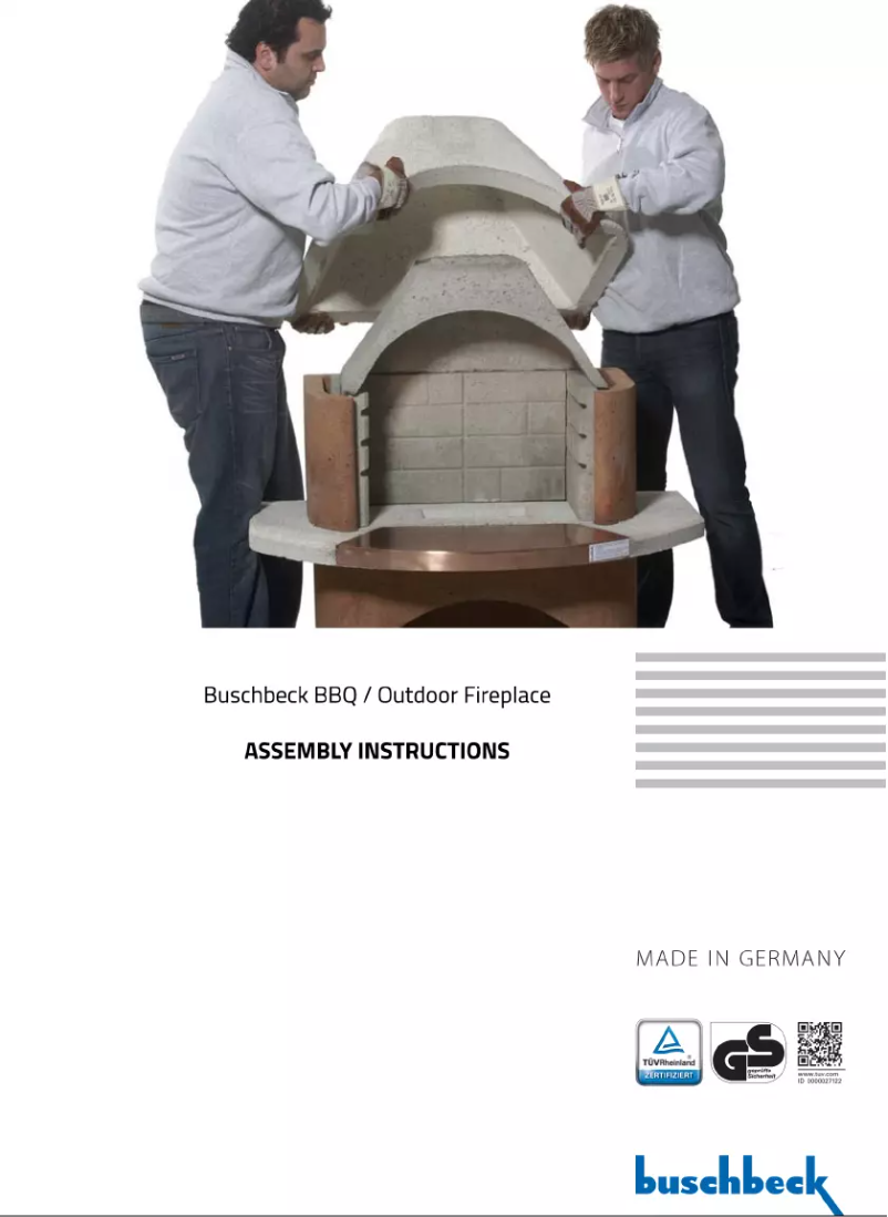 Page 1 de la notice Manuel utilisateur Buschbeck Elba
