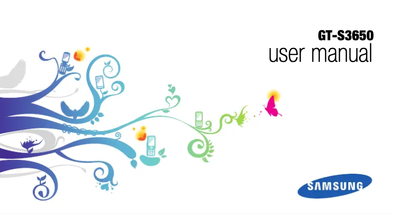 Page 1 de la notice Manuel utilisateur Samsung Corby GT-S3650