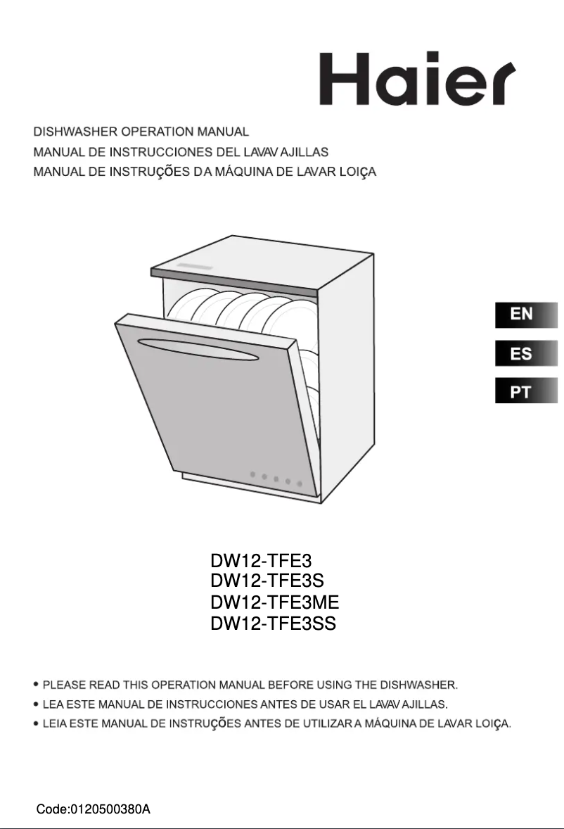 Image de la première page du manuel de l'appareil DW12-TFE3