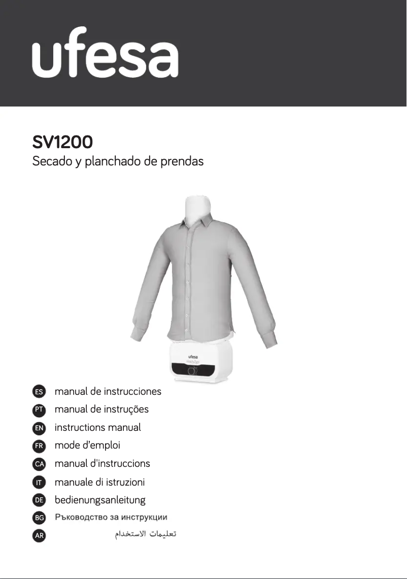 Page 1 de la notice Manuel utilisateur Ufesa SV1200