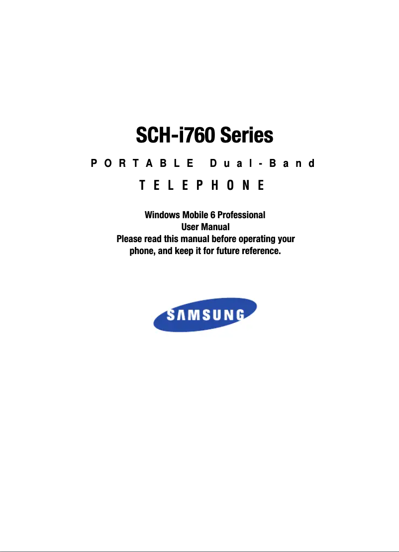 Page n°1 - Manuel utilisateur Samsung SCH-i760