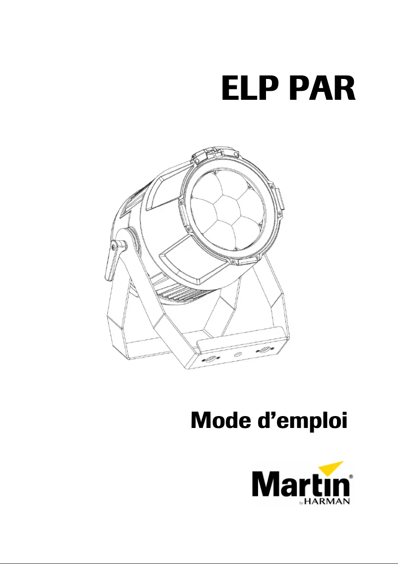 Page n°1 - Manuel utilisateur Martin ELP PAR