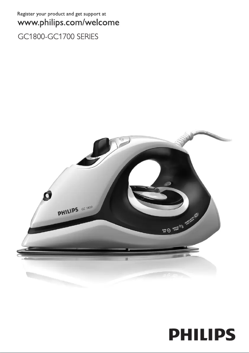 Page 1 de la notice Manuel utilisateur Philips GC1703