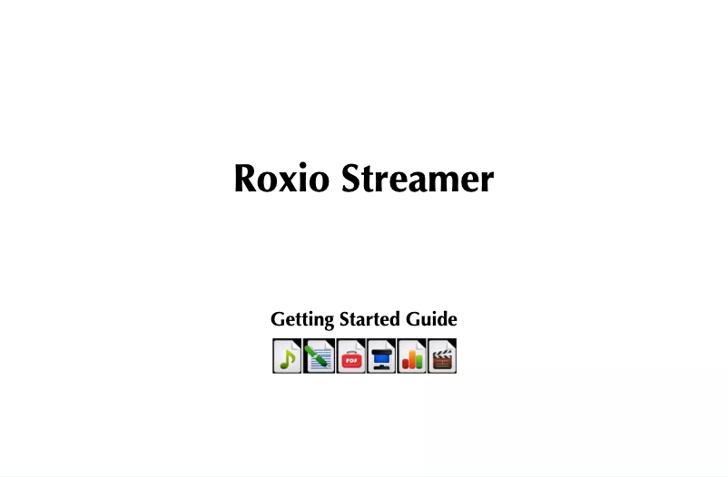 Image de la première page du manuel de l'appareil Streamer