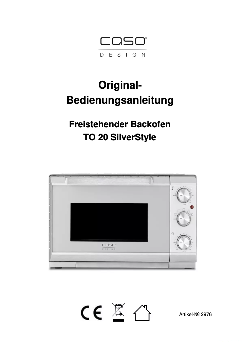 Image de la première page du manuel de l'appareil TO 20 SilverStyle