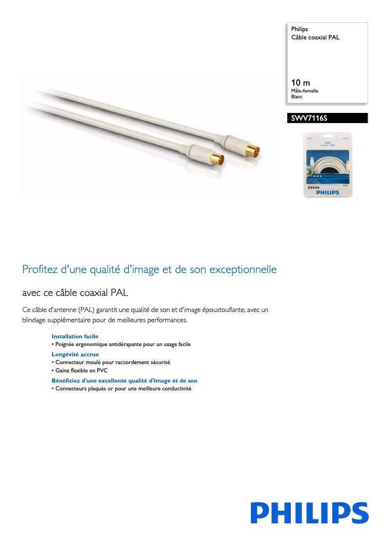 First page image of the manual for SWV7116S