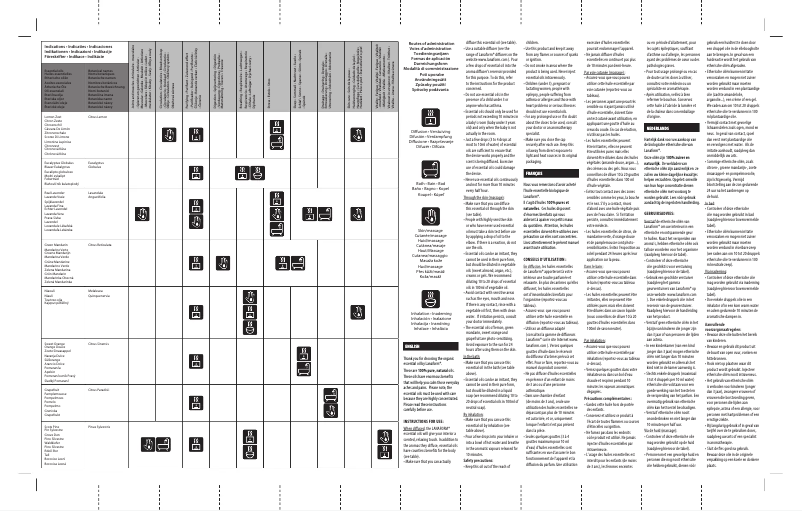 Imagen de la primera página del manual del dispositivo Lemon Zest