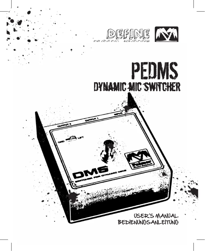 Page 1 de la notice Manuel utilisateur Palmer DMS