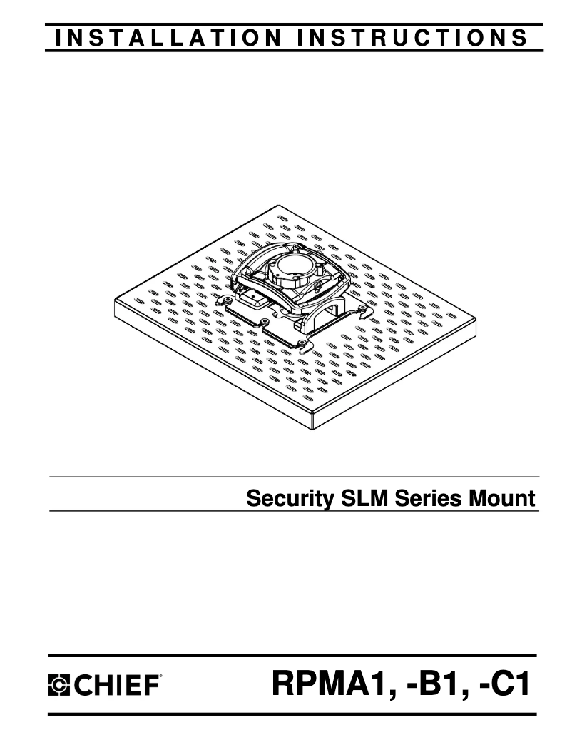 Image de la première page du manuel de l'appareil RPMB1