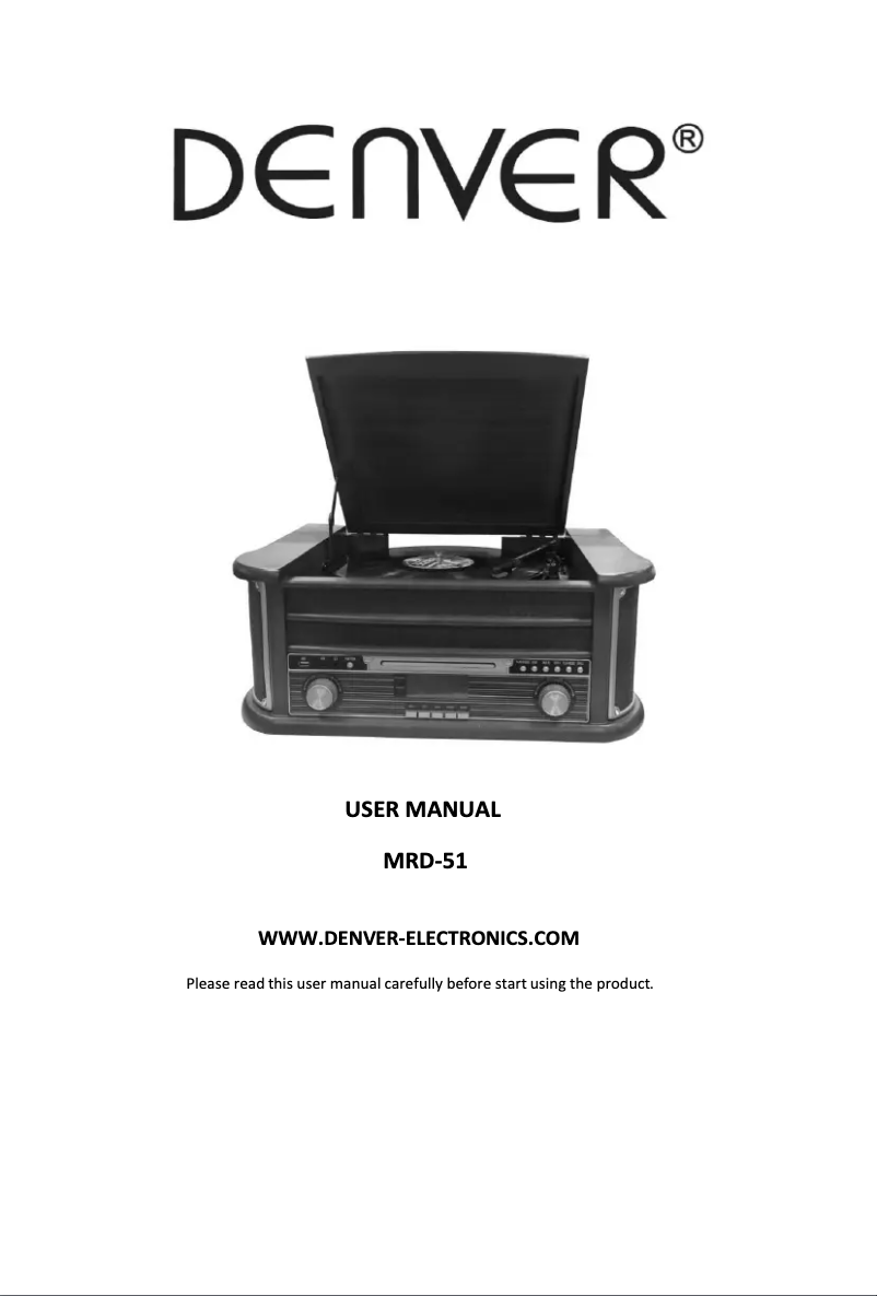 Imagen de la primera página del manual del dispositivo MRD-51