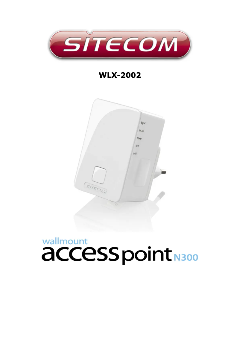 Image de la première page du manuel de l'appareil WLX-2003