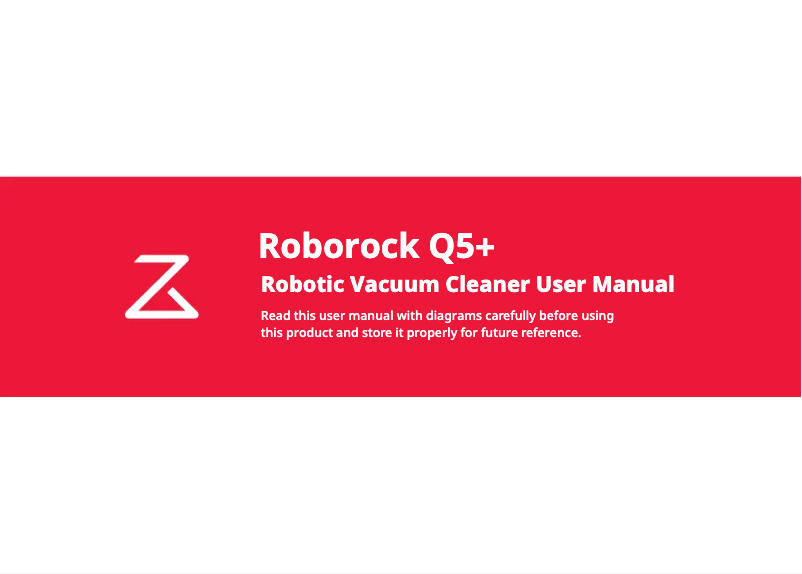 Page 1 de la notice Manuel utilisateur Roborock Q5+