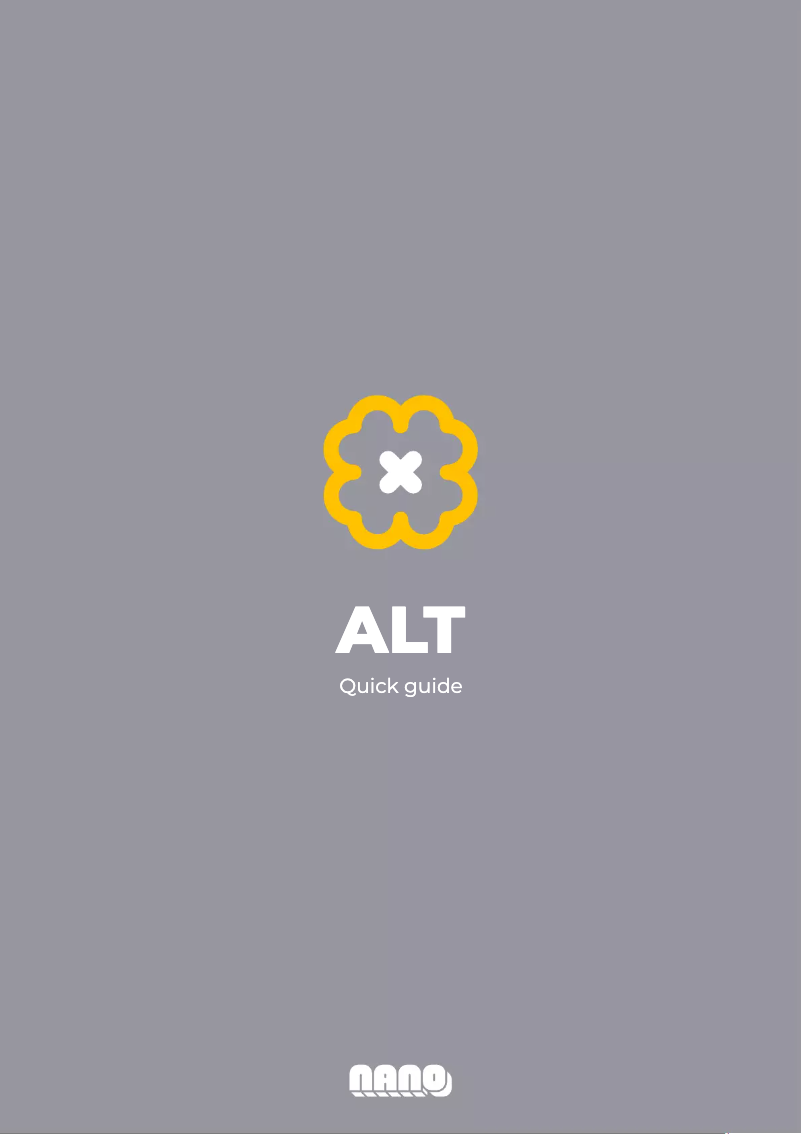 Page n°1 - Manuel utilisateur NANO Modules ALT