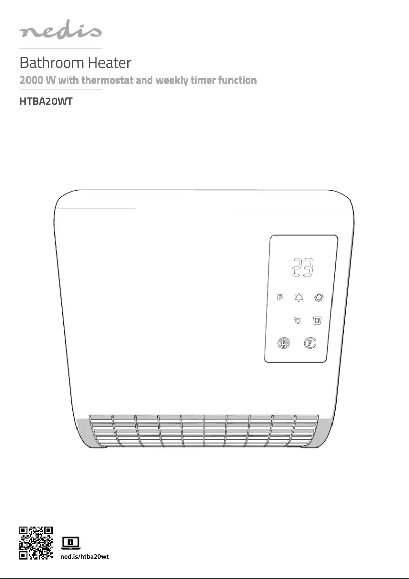 Image de la première page du manuel de l'appareil HTBA20WT