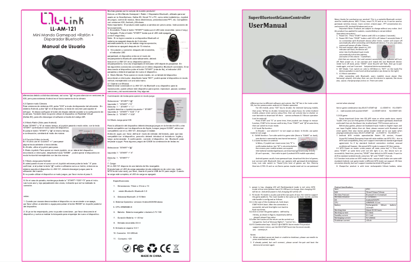 Página 1 del manual Manual de usuario L-Link LL-AM-121