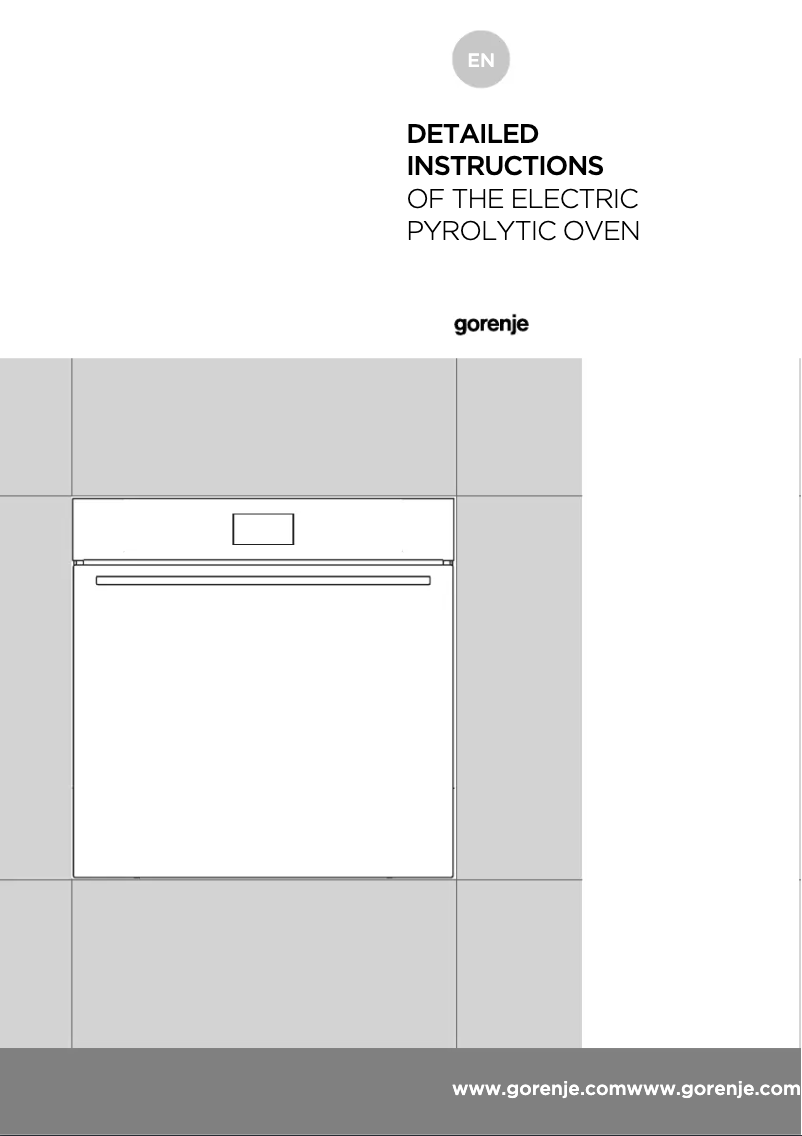 Page 1 de la notice Manuel utilisateur Gorenje BOP799S51