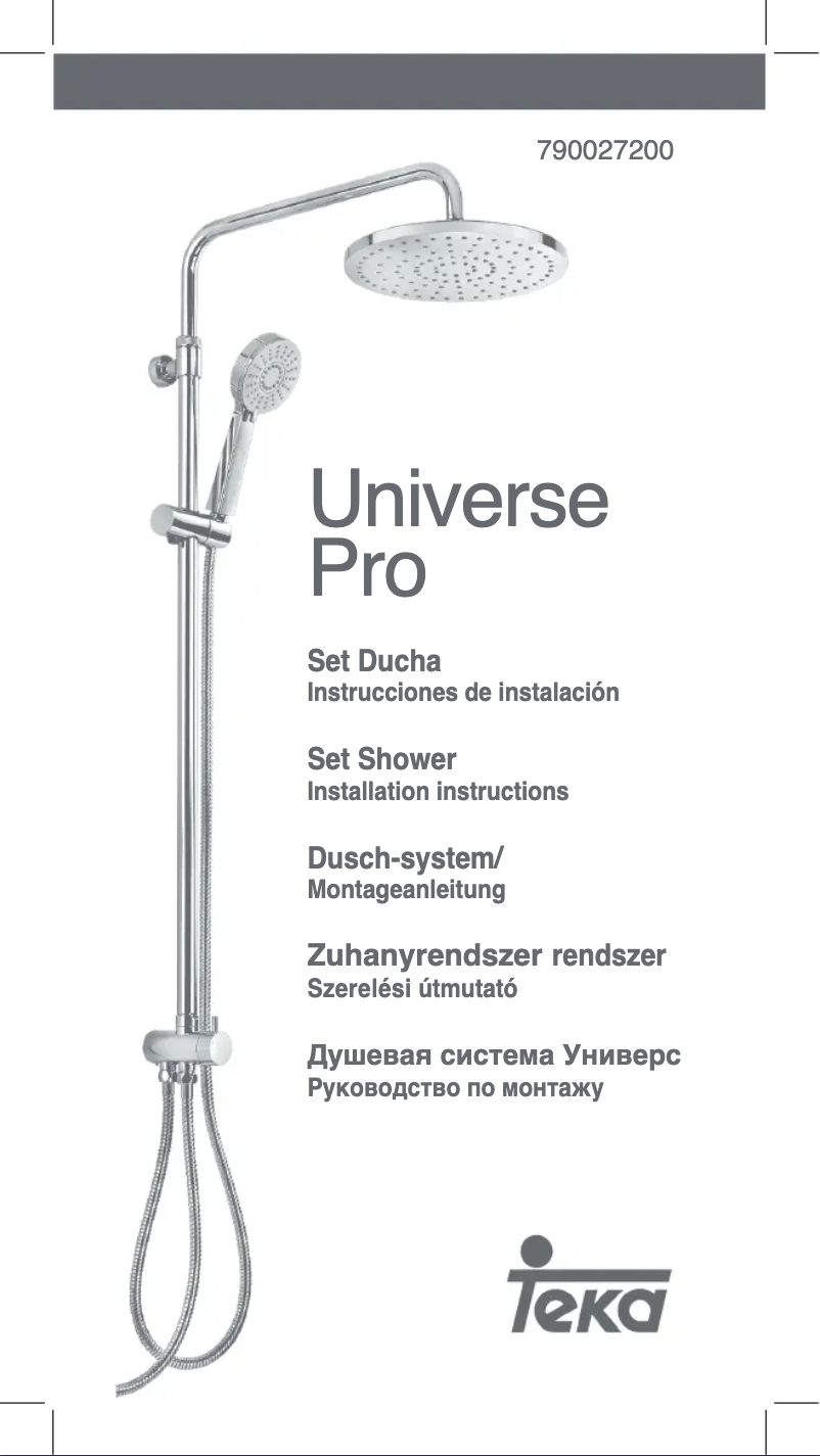 Image de la première page du manuel de l'appareil Universe Pro