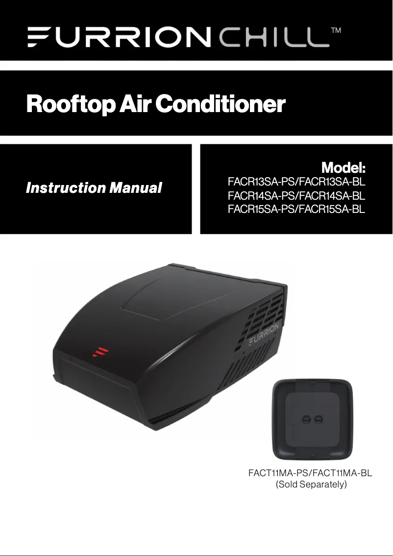 Imagen de la primera página del manual del dispositivo FACR14SA-BL-AM