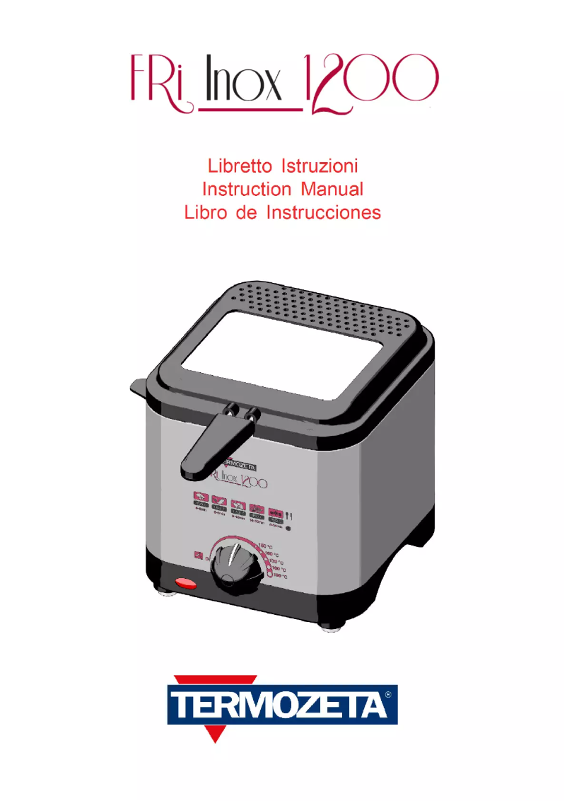 Page 1 of the manual User Manual Termozeta Fri Inox 1200