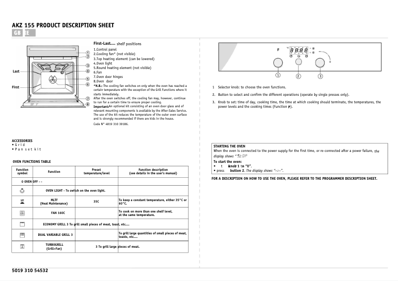 Image de la première page du manuel de l'appareil AKZ 155