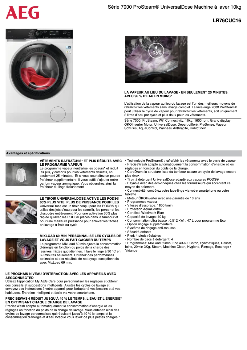 Imagen de la primera página del manual del dispositivo LR76CUC16