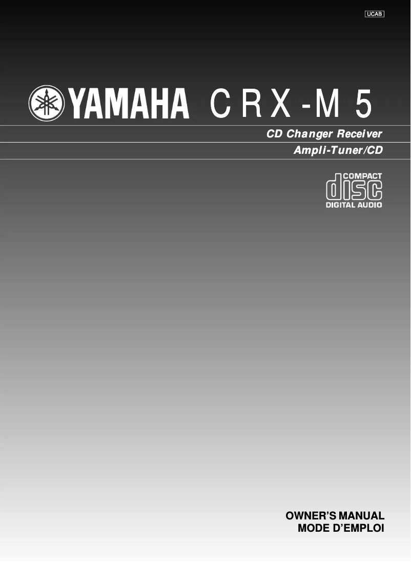 Page 1 de la notice Manuel utilisateur Yamaha CRX-M5