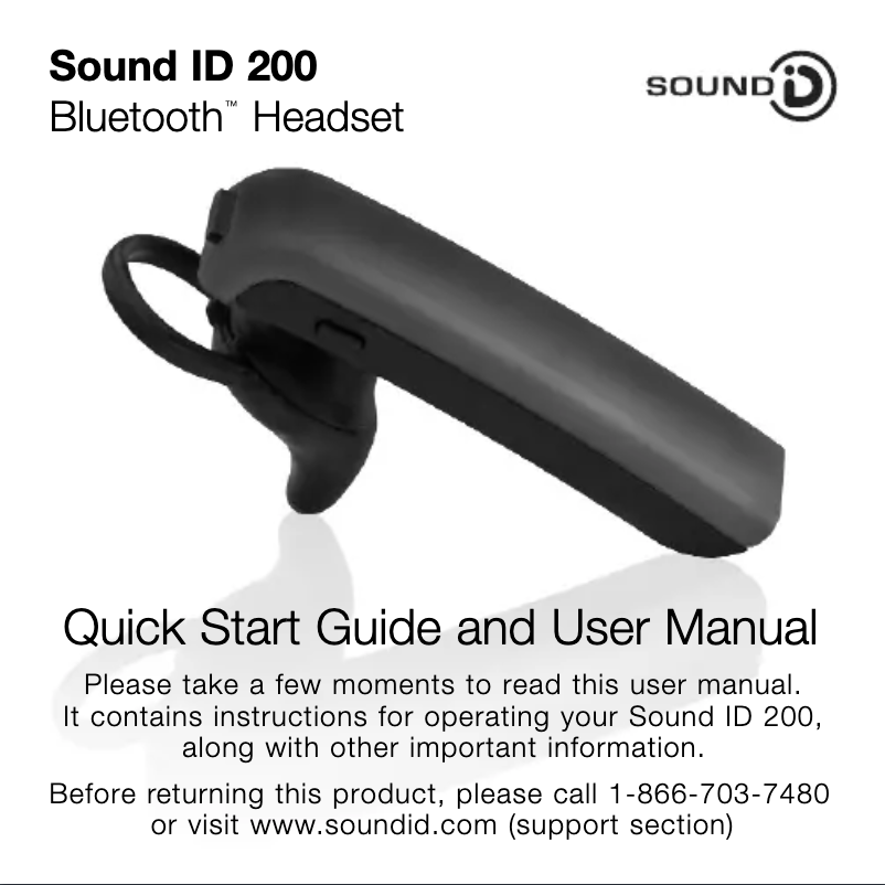 Image de la première page du manuel de l'appareil 200