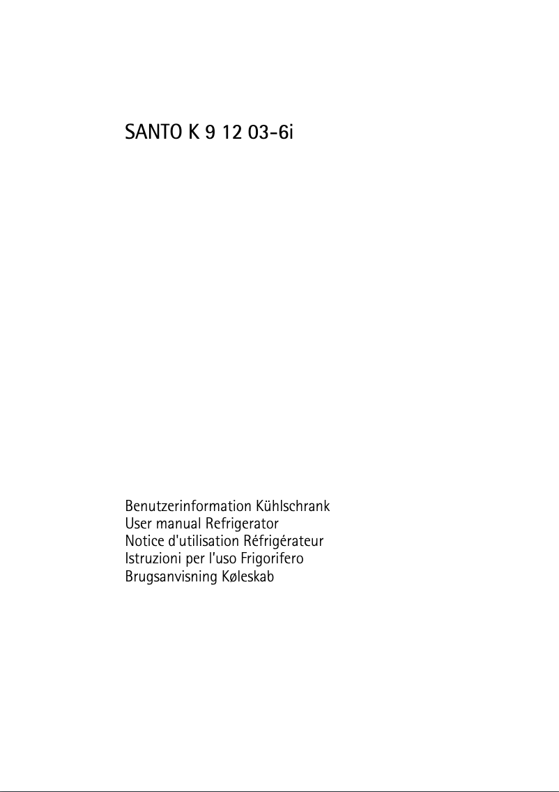 Image de la première page du manuel de l'appareil SK91203-6I