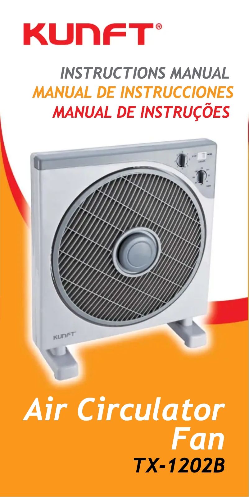 Page n°1 - Manuel utilisateur Kunft TX-1202B