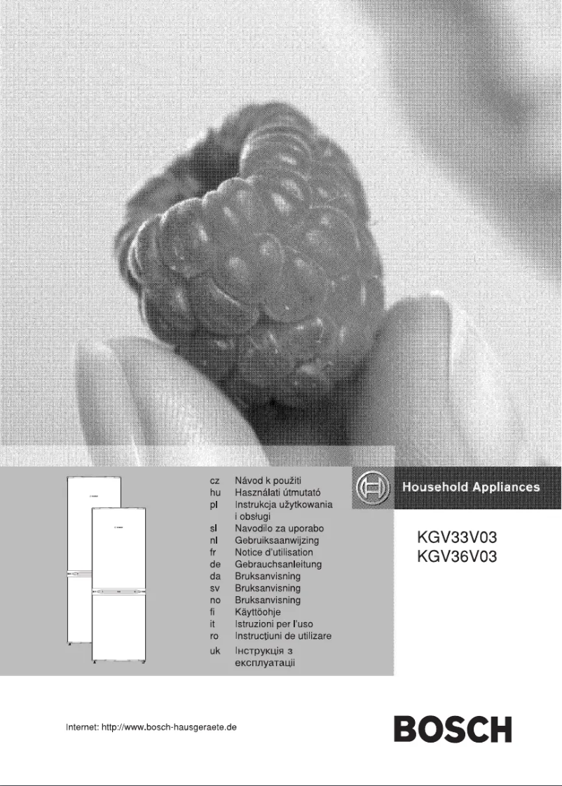 Page 1 de la notice Manuel utilisateur Bosch KGV36V03
