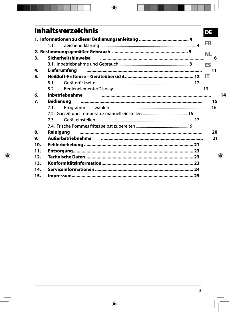 Page 1 de la notice Manuel utilisateur Medion MD 17320