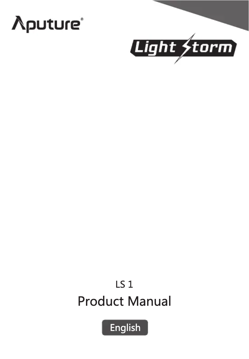 Page 1 de la notice Manuel utilisateur Aputure Light Storm LS 1s