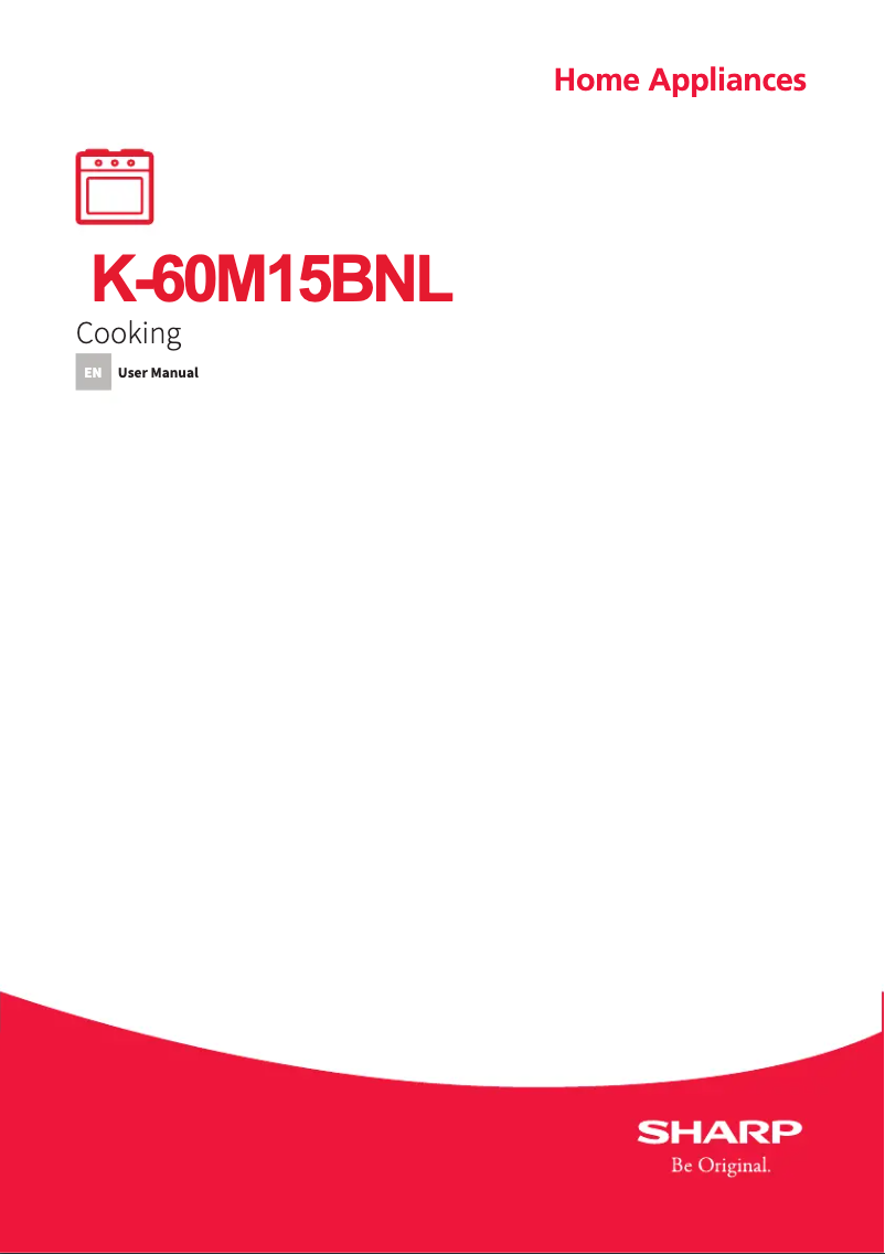 Page 1 de la notice Manuel utilisateur Sharp K-60M15BNL-EU
