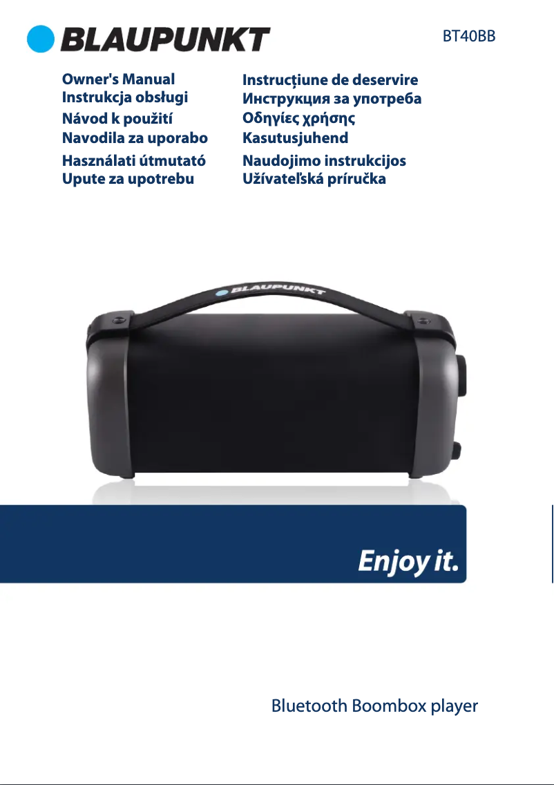 Página 1 del manual Manual de usuario Blaupunkt BT40BB
