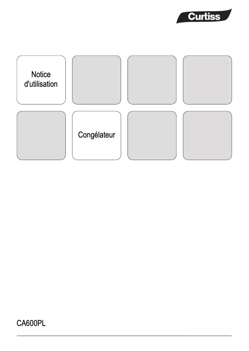 Page 1 de la notice Manuel utilisateur Curtiss CA600PL