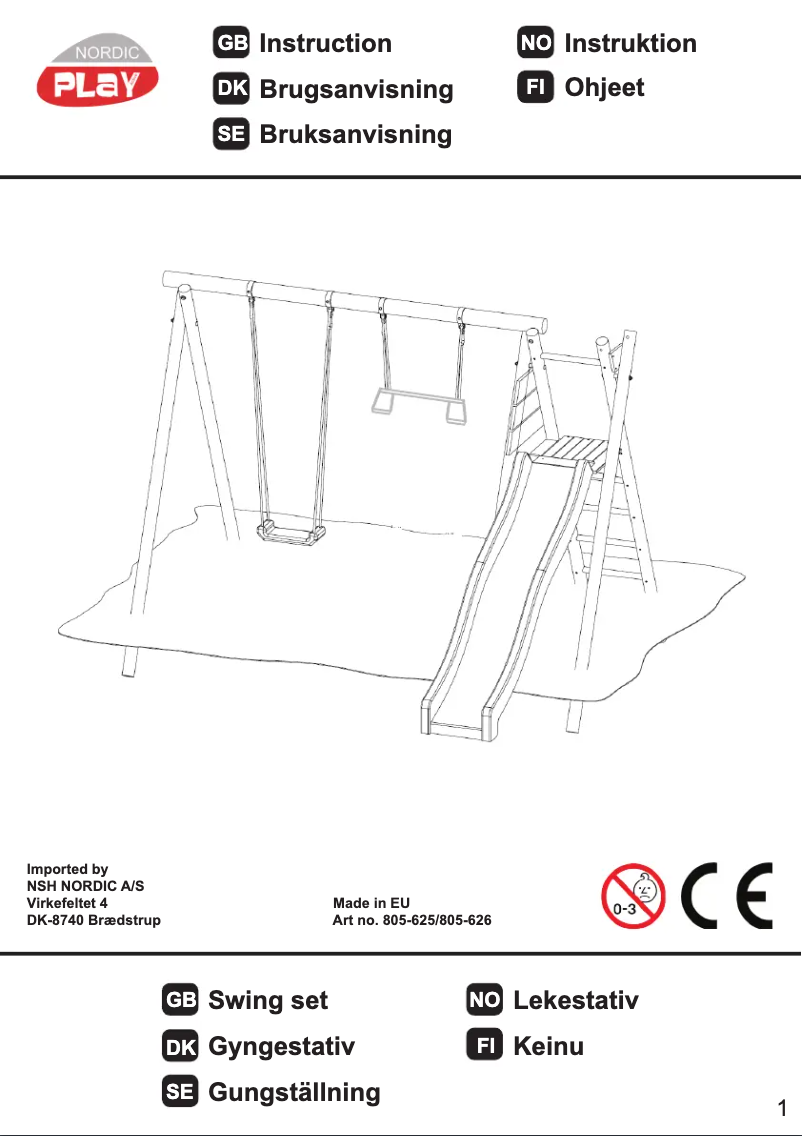 Image de la première page du manuel de l'appareil 805-626