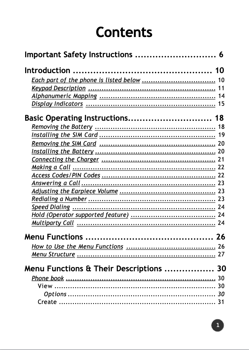 Page n°1 - Manuel utilisateur LG B1200