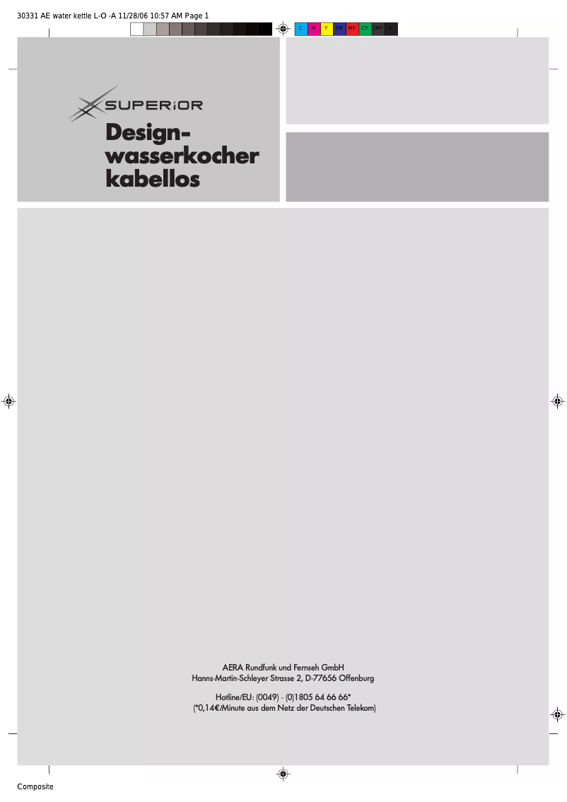 Image de la première page du manuel de l'appareil WK 8272