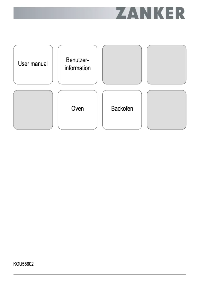 Image de la première page du manuel de l'appareil KOU55602XK