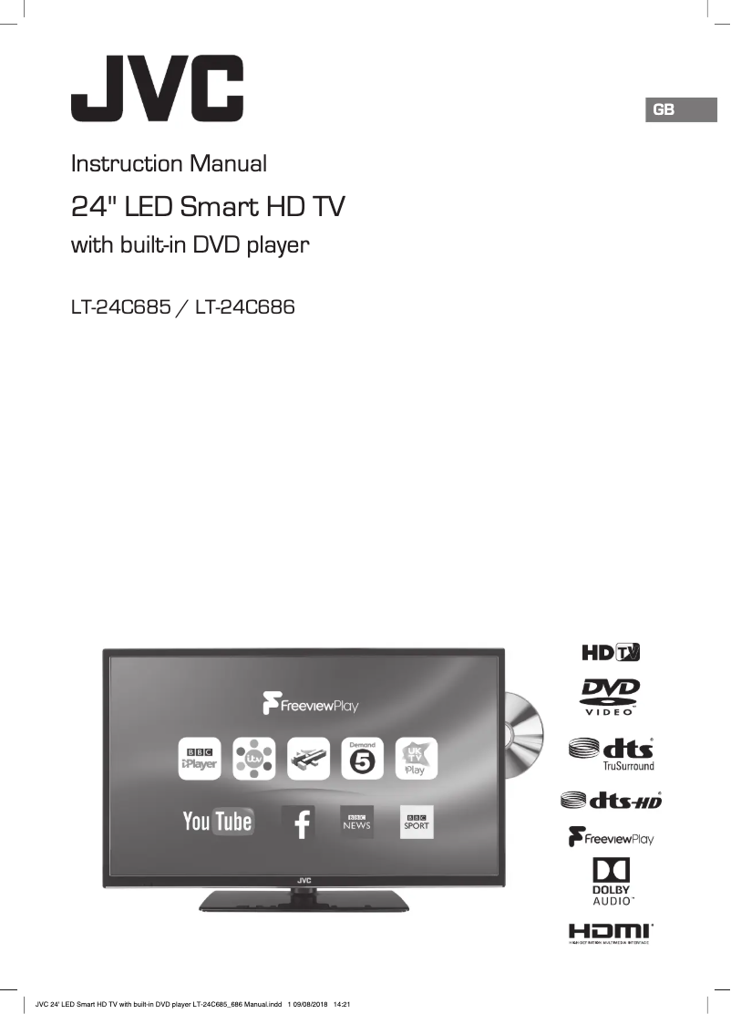 Page n°1 - Manuel utilisateur JVC LT-24C685