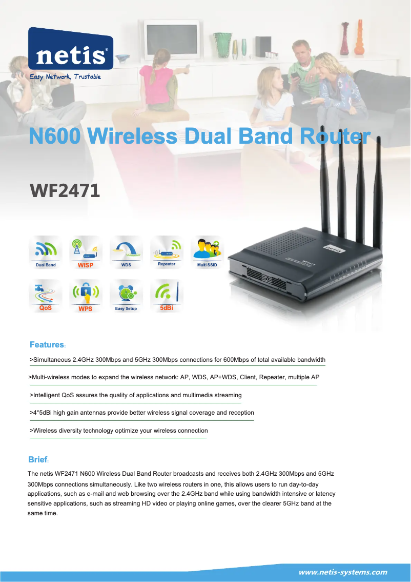 Page n°1 - Manuel utilisateur Netis WF2471