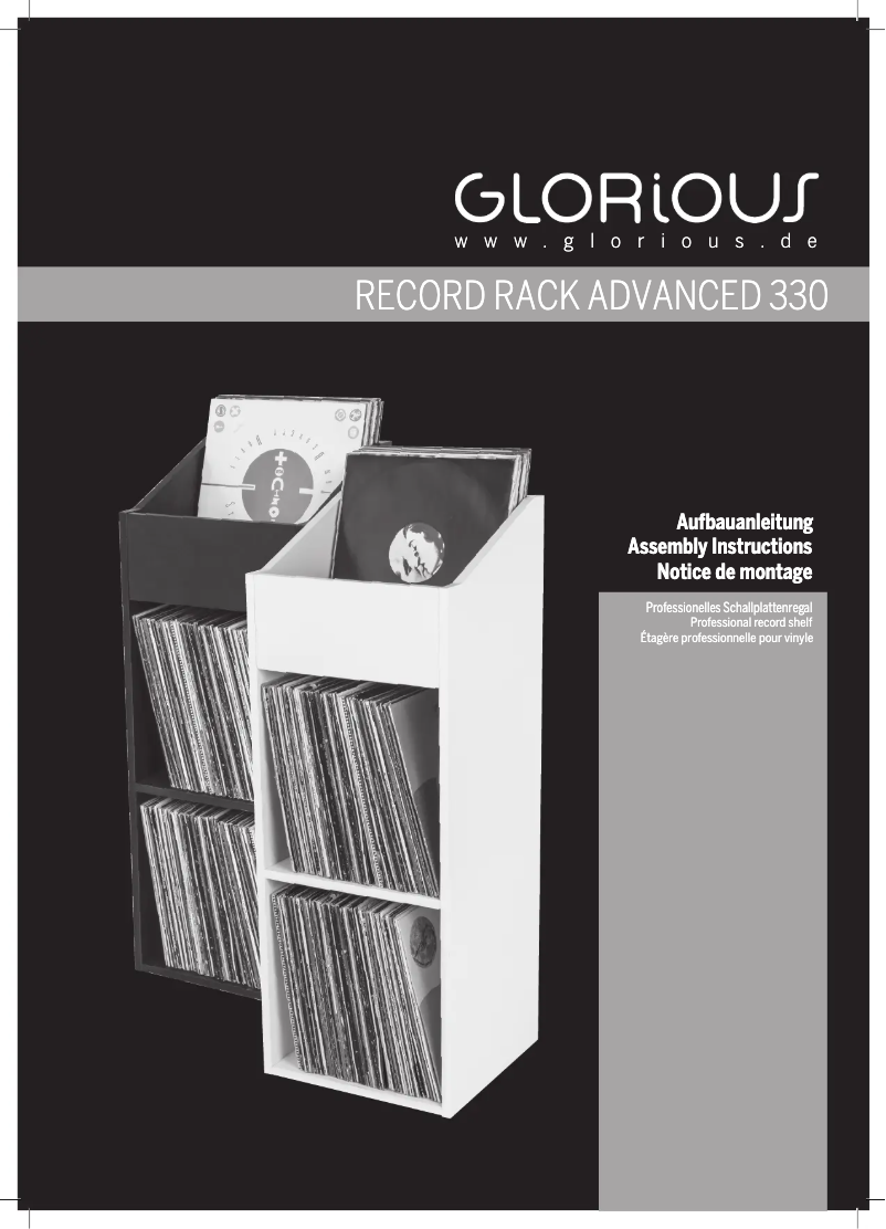 Page 1 de la notice Manuel utilisateur Glorious Record Rack Advanced 330