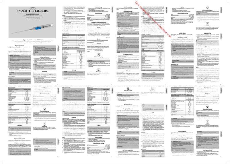 Página 1 del manual Manual de usuario ProfiCook PC-DHT 1039