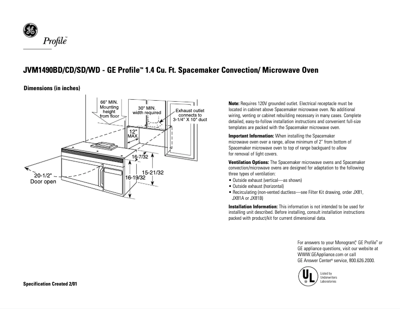 First page image of the manual for JVM1490CD