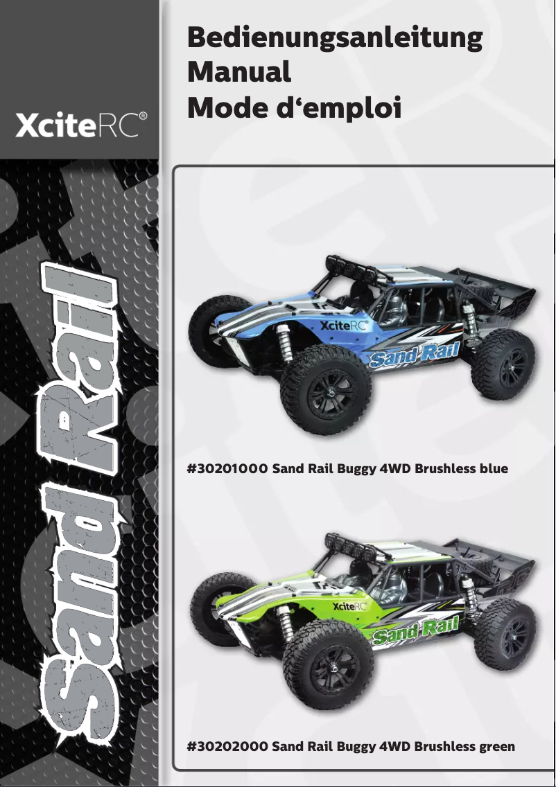 Page 1 de la notice Manuel utilisateur XciteRC Sand Rail