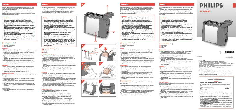 Page n°1 - Manuel utilisateur Philips Hl 5135