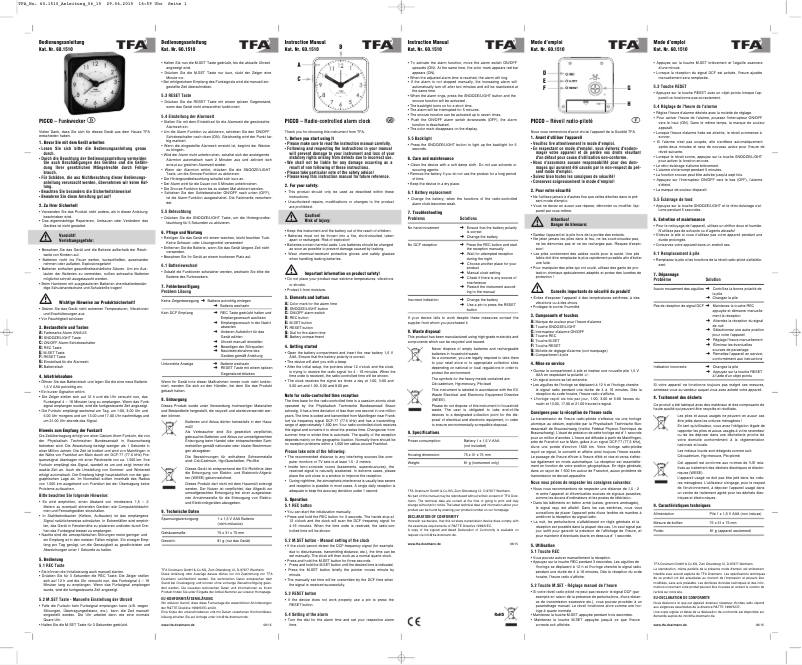 Imagen de la primera página del manual del dispositivo Picco 60.1510.01