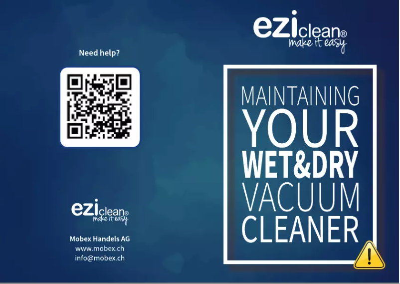 Page 1 de la notice Manuel utilisateur EZIclean Cyclowash P420