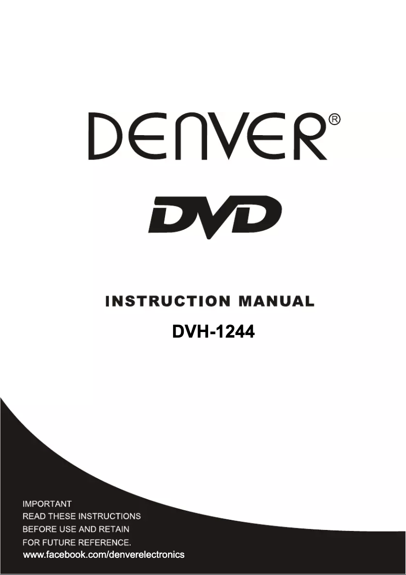 Página 1 del manual Manual de usuario Denver DVH-1244
